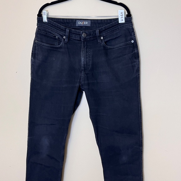 DU/ER Duer L2X Performance Denim Relaxed Taper Jeans - Men's Size 34*32 - Black - Picture 2 of 11